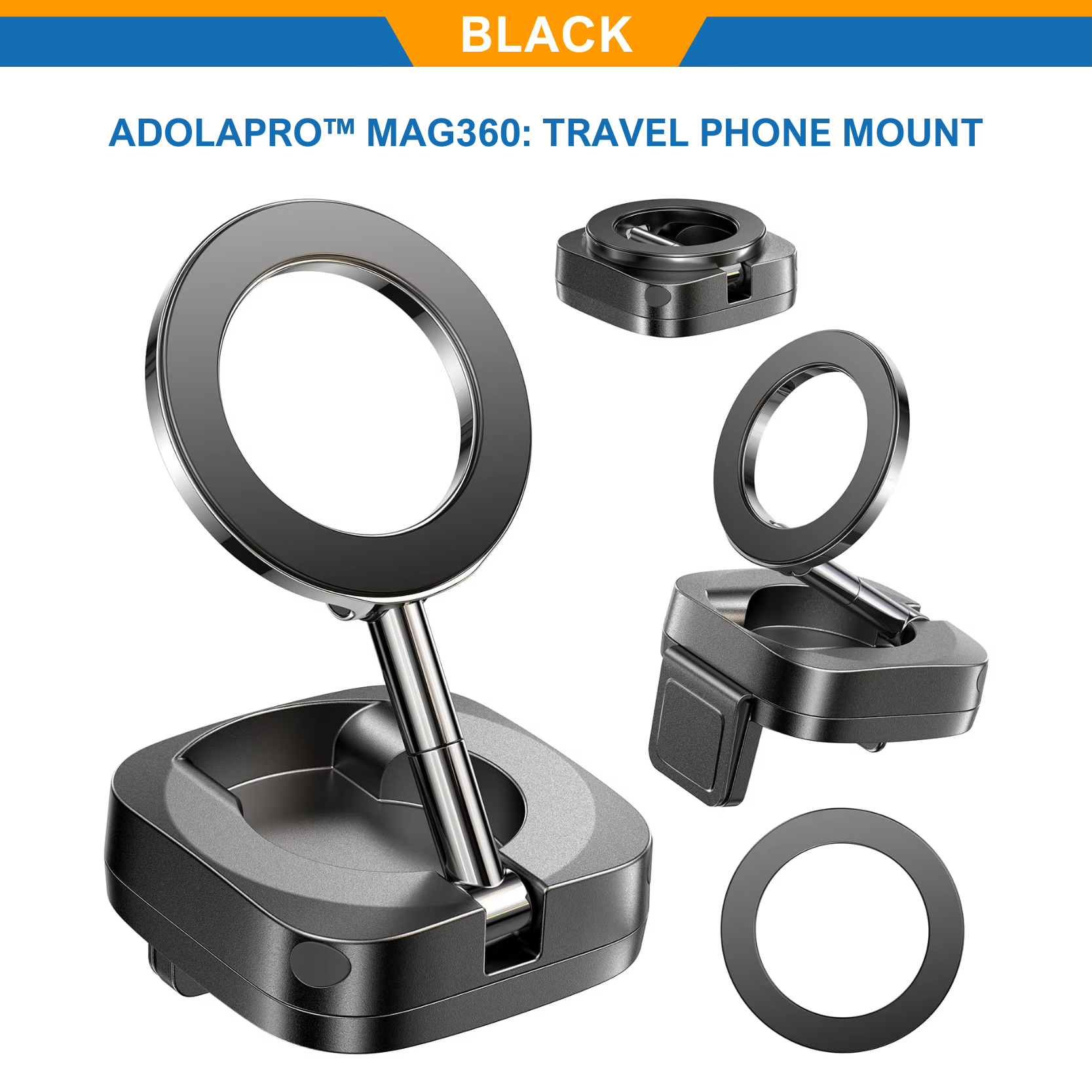 Adolapro™ Mag360: Travel Phone Mount