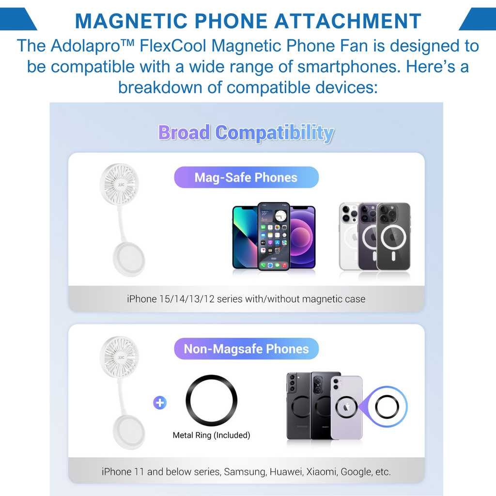 Adolapro™ FlexCool Magnetic Phone Fan
