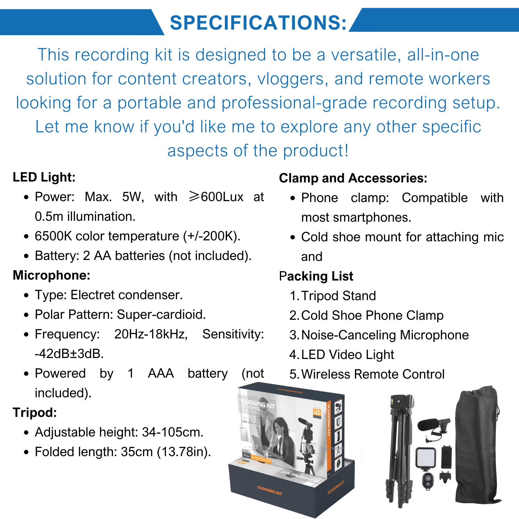 Adolapro™ Creator's Pro Video Kit
