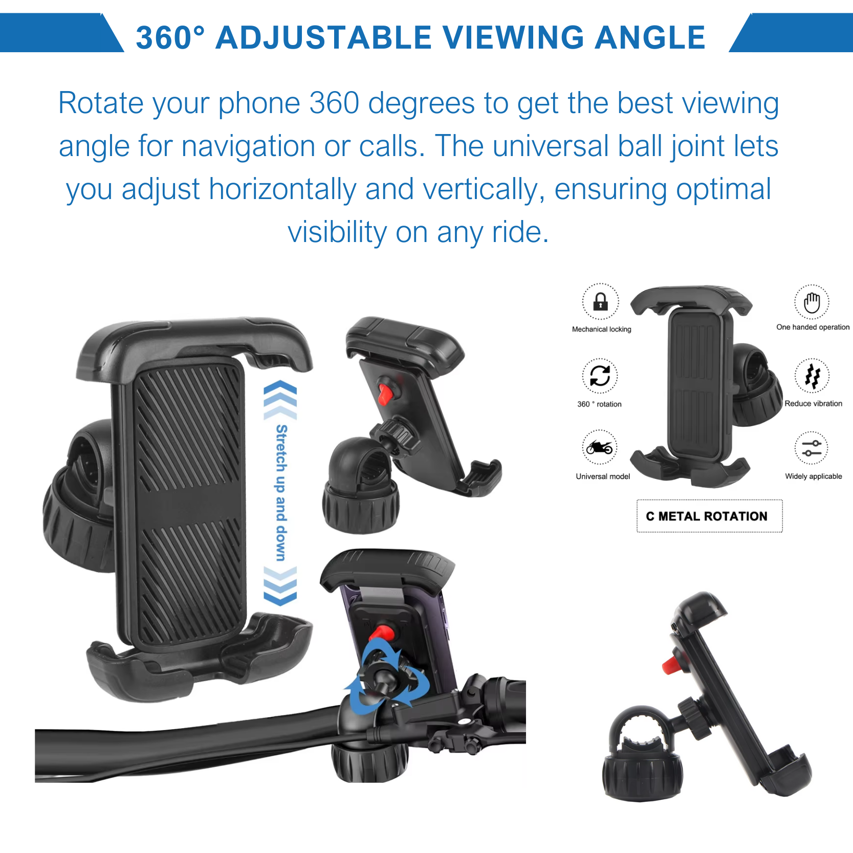 Adolapro™ 360° Bike & Moto Phone Holder
